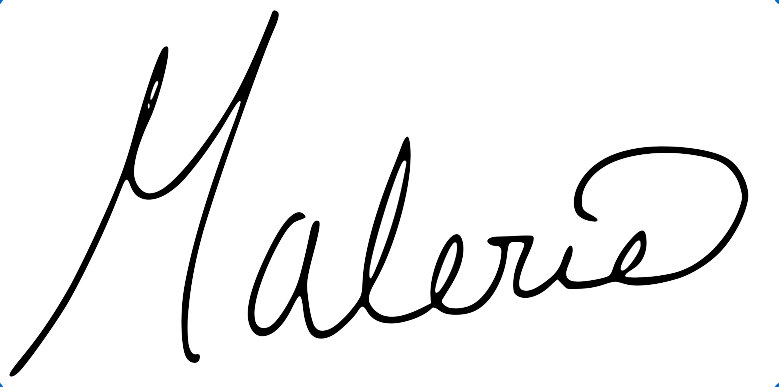 malerie signature